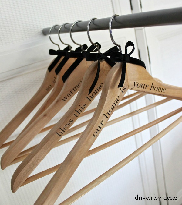 DIY Personalized Wood Hangers: The Perfect Gift! | Driven ...