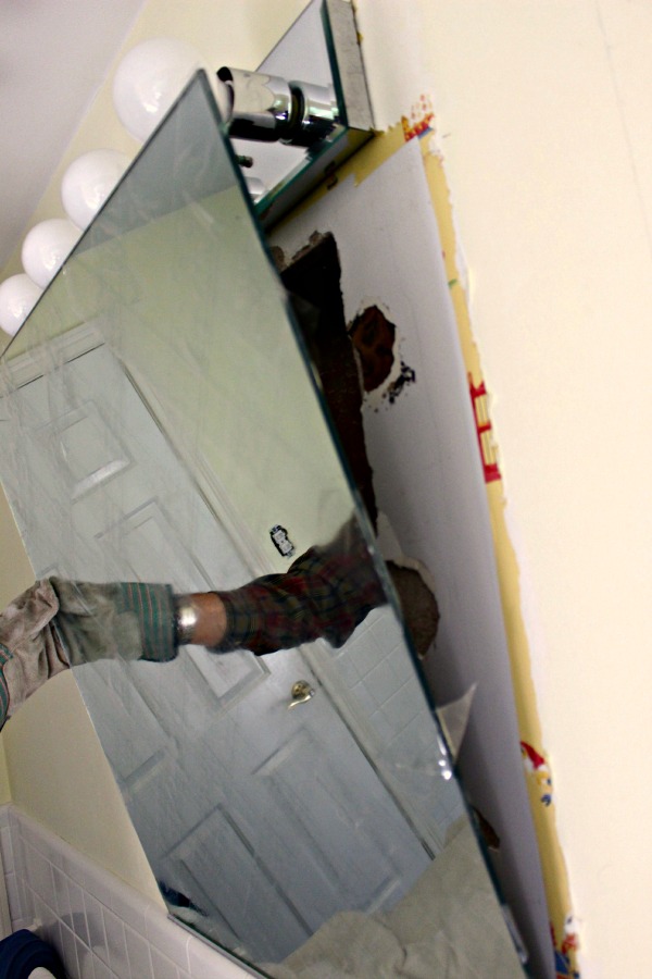 removing mirror wall panels