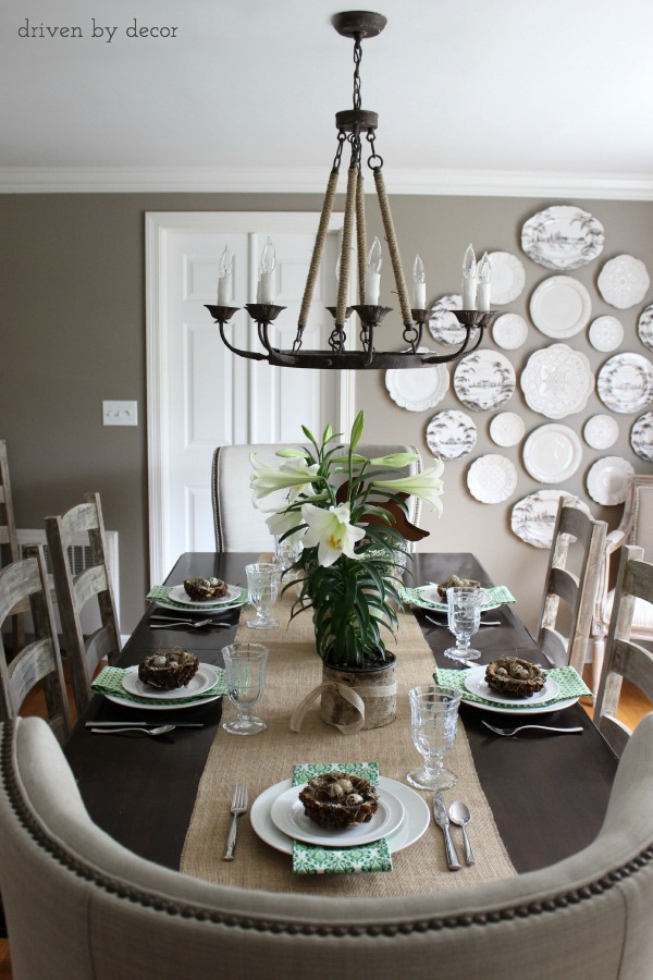Restaurant Plate Decoration : House tour dining room driven by decor