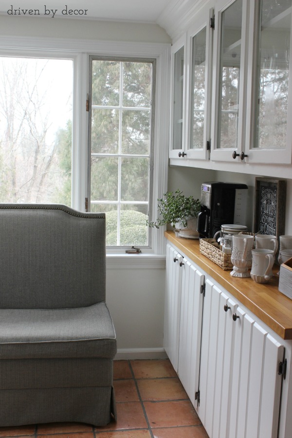 Hanging in the kitchen (& some great pillows) driven by decor
