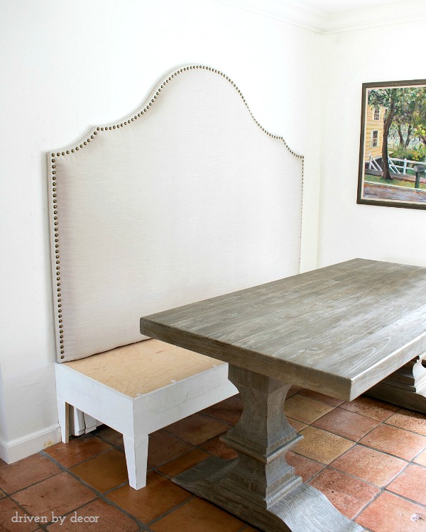 Kitchen banquette progress, new ikea finds, the white vase ... Banquette Ikea désign