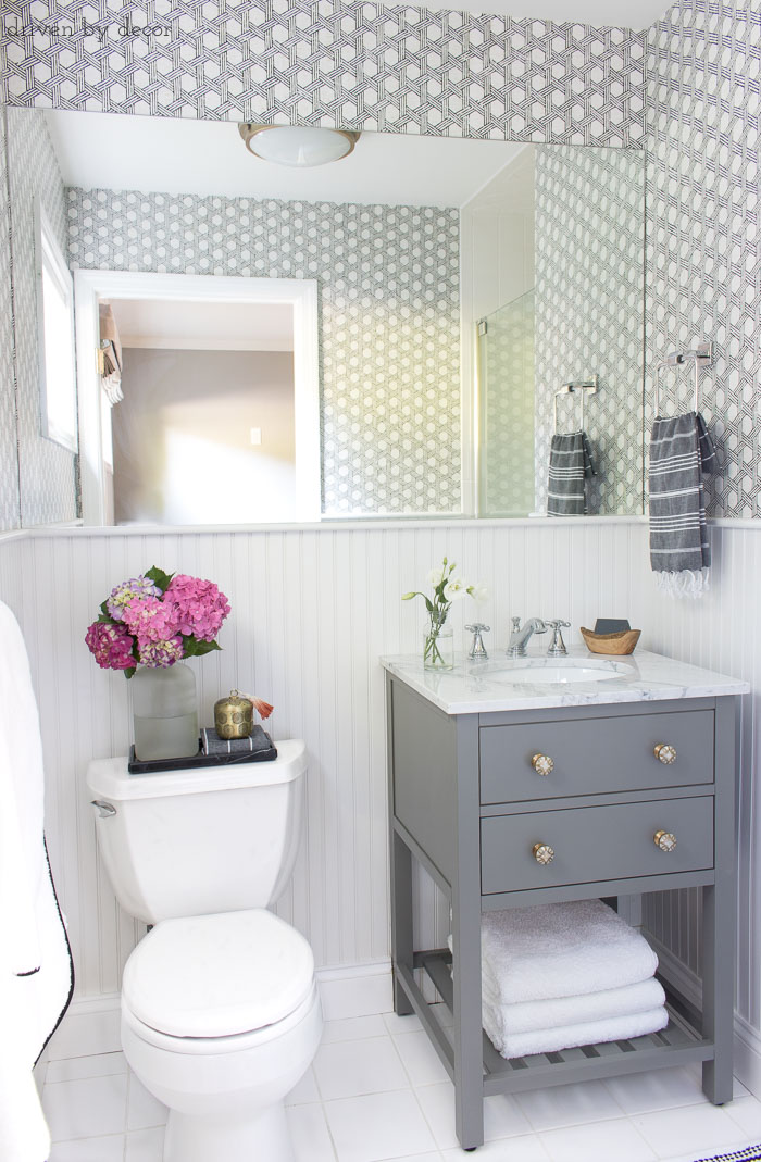 Our Small Guest Bathroom Makeover: The "Before" and "After ...