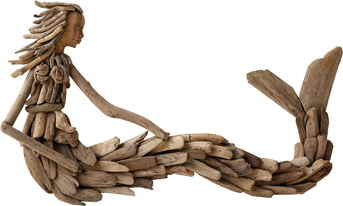 Driftwood mermaid wall art