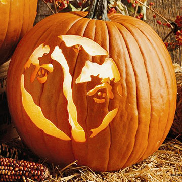Happy Goblins Ghost Pumpkins Carving Stencil Pattern