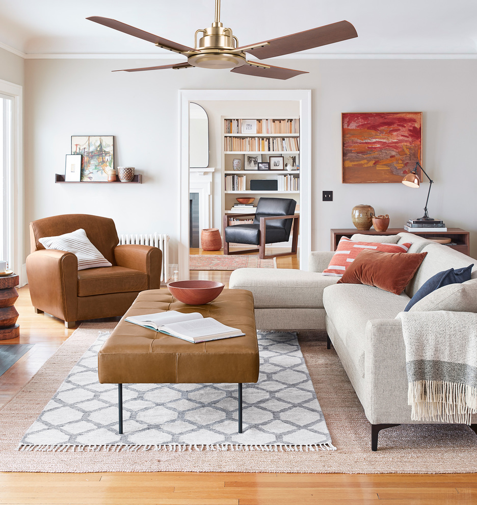 Love this beautiful ceiling fan! The brushed satin plus walnut combination is a stunner!