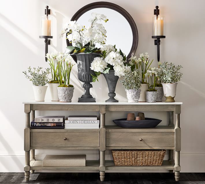 Using A Console Table Behind Your Sofa Driven By Decor