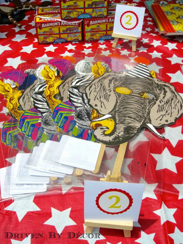 Prizes for carnival or circus birthday party