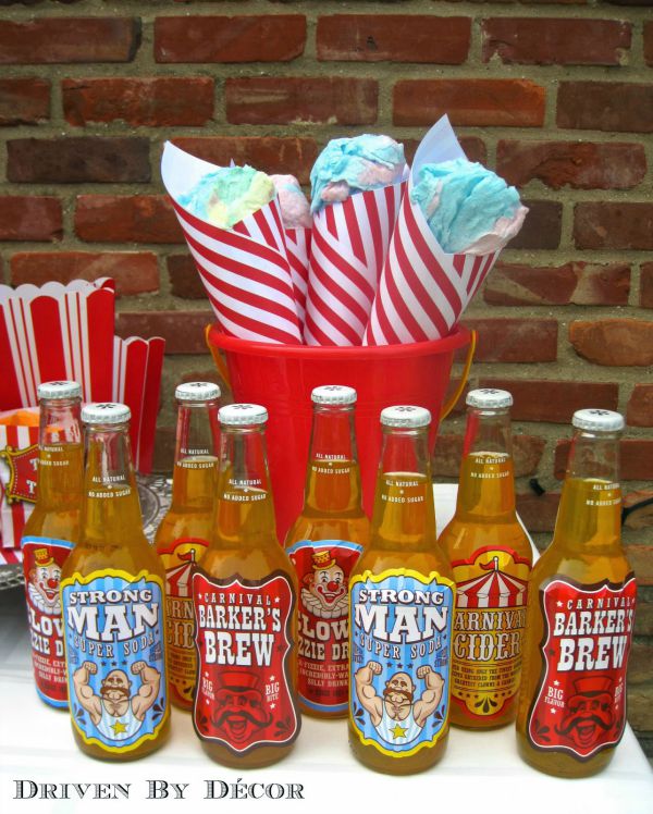 Treats for carnival or circus birthday party