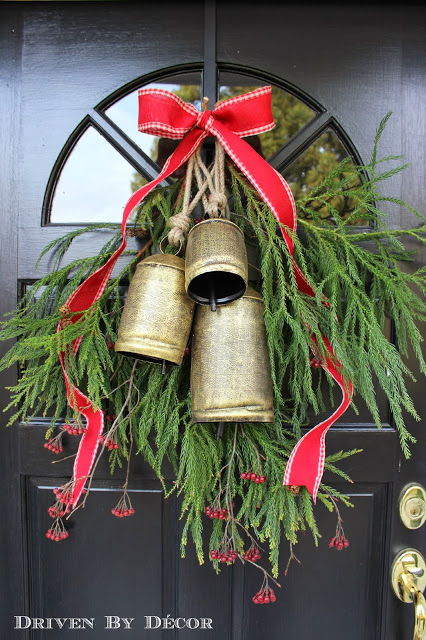 Decorating Our Front Door for Christmas | Driven by Decor
