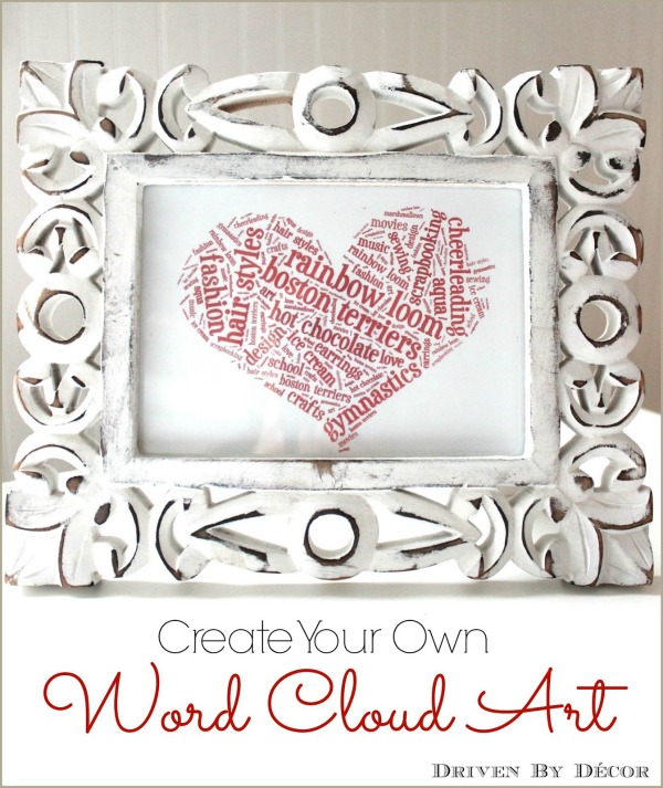 Create your own word cloud art with Tagxedo