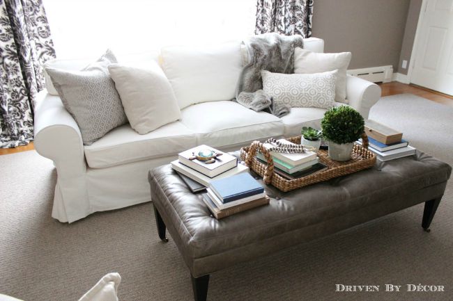 Love this trick to get a supersized IKEA EKTORP sofa!