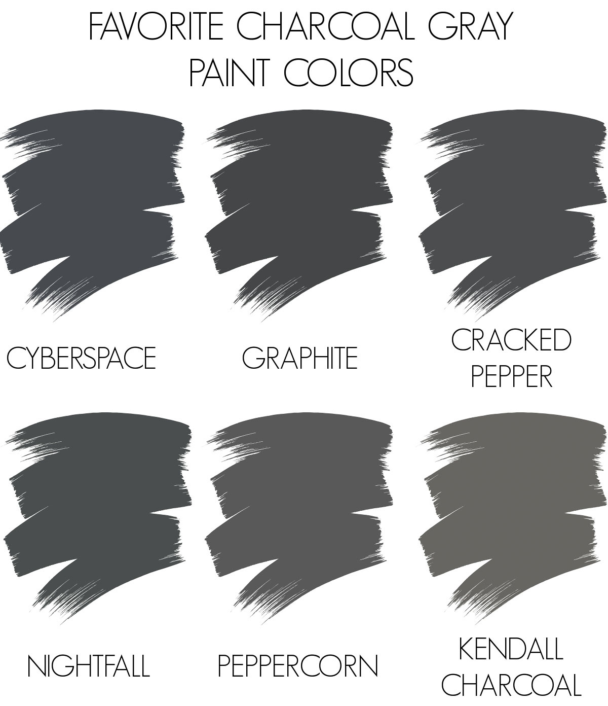 Best charcoal gray paint colors