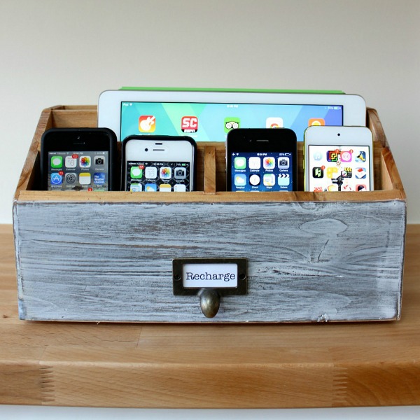 Charging Station Organizer Ideas For Phones & Other Electronics