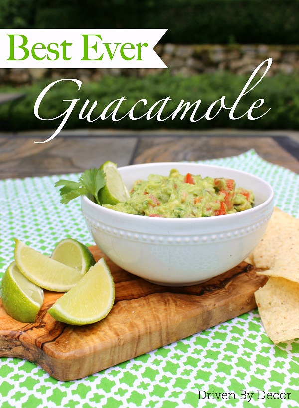 The BEST simple fresh guacamole recipe!