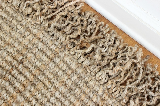 Driven by Decor - Curly fringe on jute rug