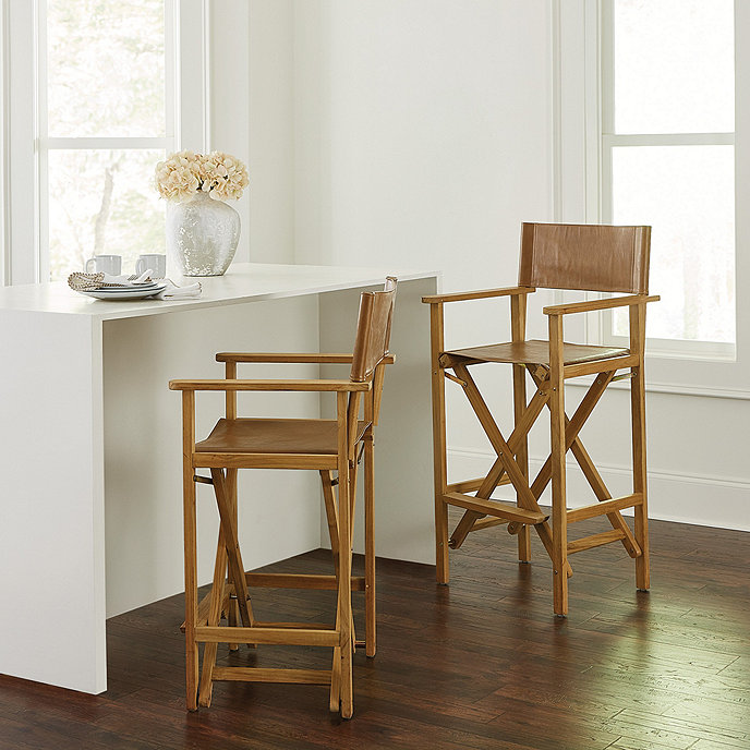 Director chairs at kitchen island