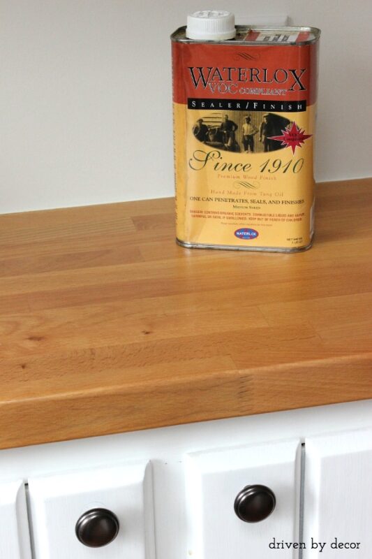Sealing Butcher Block Countertops: Waterlox vs. Mineral Oil - Driven by ...