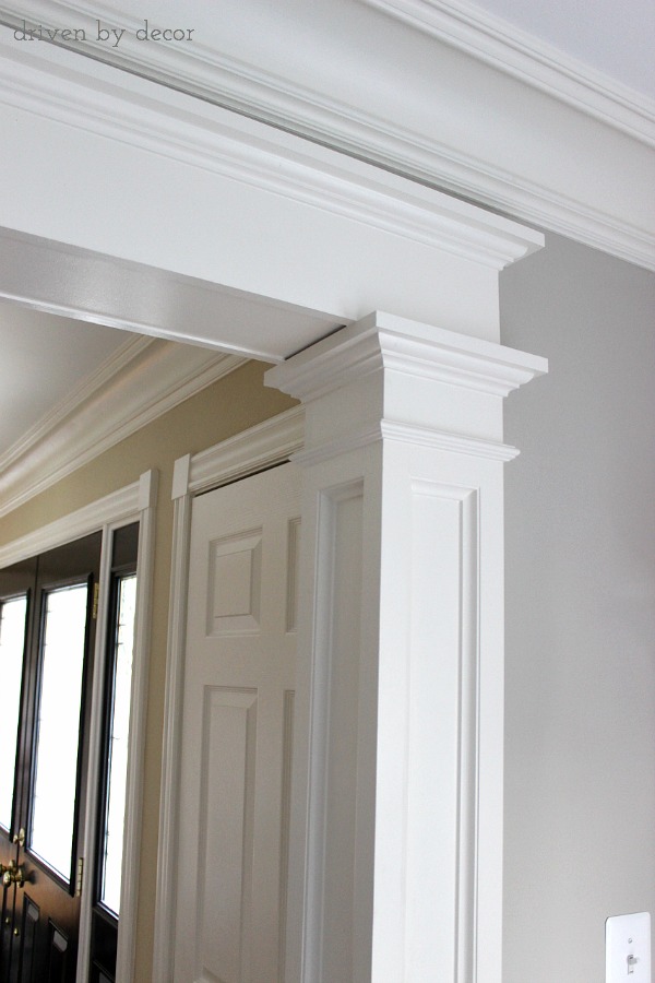 Love the molding detail around this doorway!