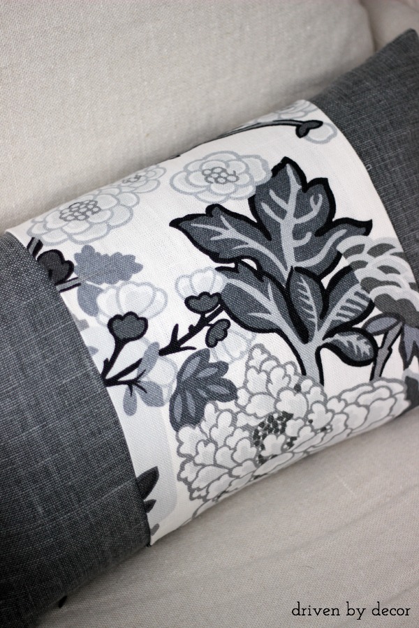 A Simple Trick For Dressing Up Pillows Getting Designer Fabrics
