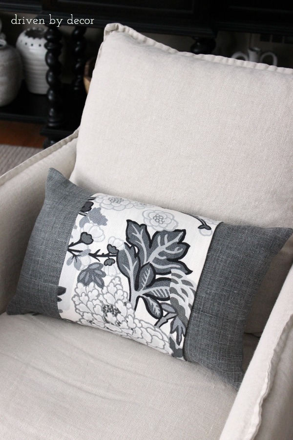 A Simple Trick For Dressing Up Pillows Getting Designer Fabrics