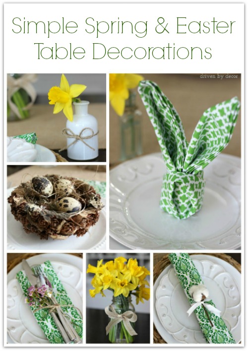 Simple Spring Table Decor - Driven by Decor