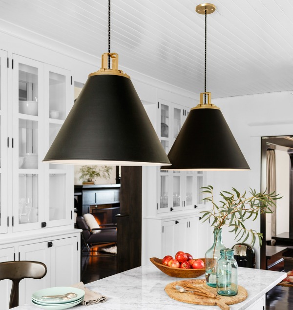 Fabulous black cone pendants