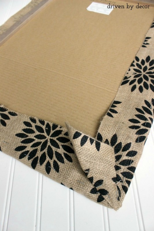 DIY Burlap Bulletin Board - Driven by Decor