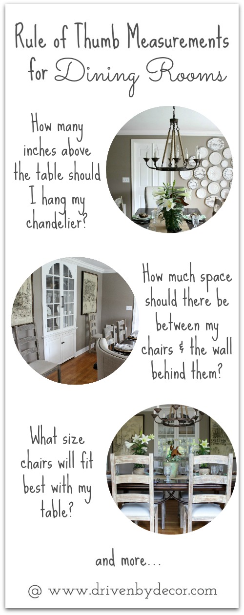 How high to hang your chandelier and other must-have tips for decorating your dining room. So helpful!