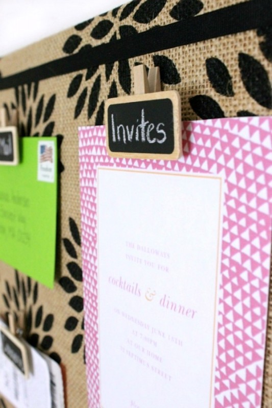 DIY Burlap Bulletin Board - Driven by Decor