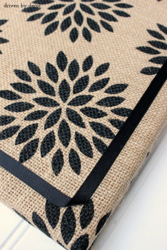 DIY Burlap Bulletin Board - Driven by Decor