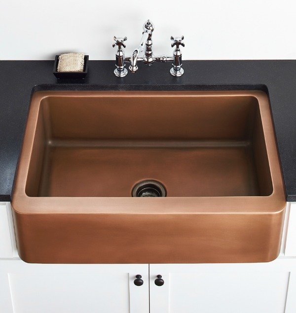 Copper apron sink - gorgeous!