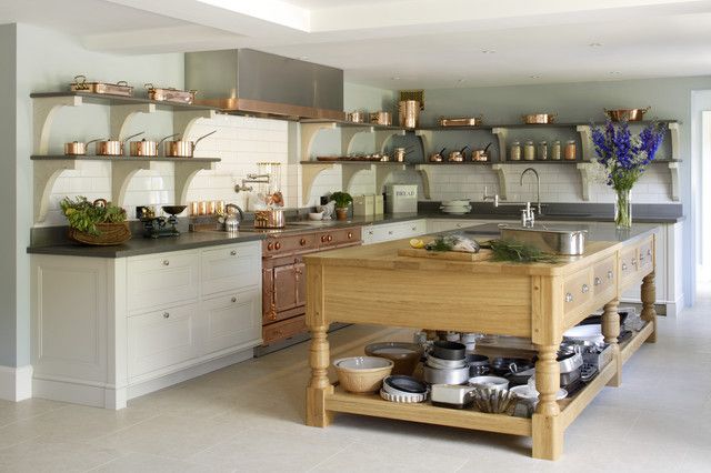 Gorgeous cook's kitchen with copper accents