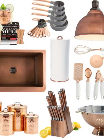 Copper kitchen accents