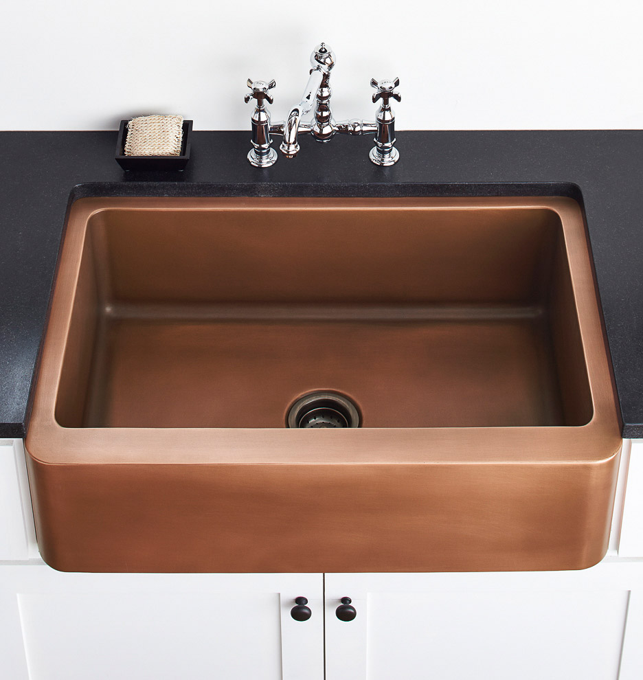 Gorgeous copper kitchen sink