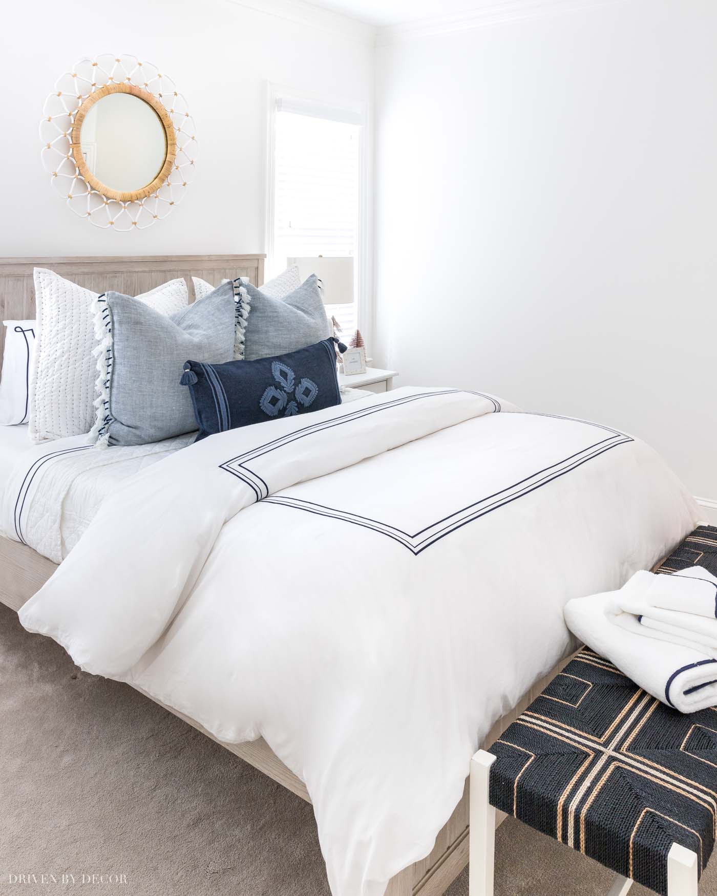 Great tips on how to layer your duvet and other bedding to make the perfect bed!