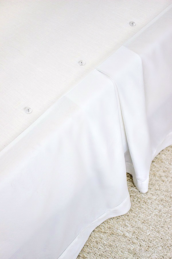 Great tip for getting the right length bed skirt! Part of how to make a perfect bed!