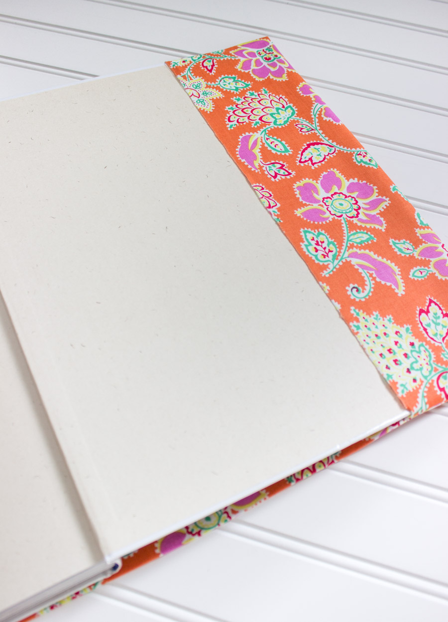 How to make a fabric book cover without sewing!