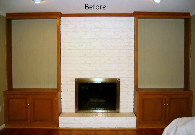 Before of fireplace