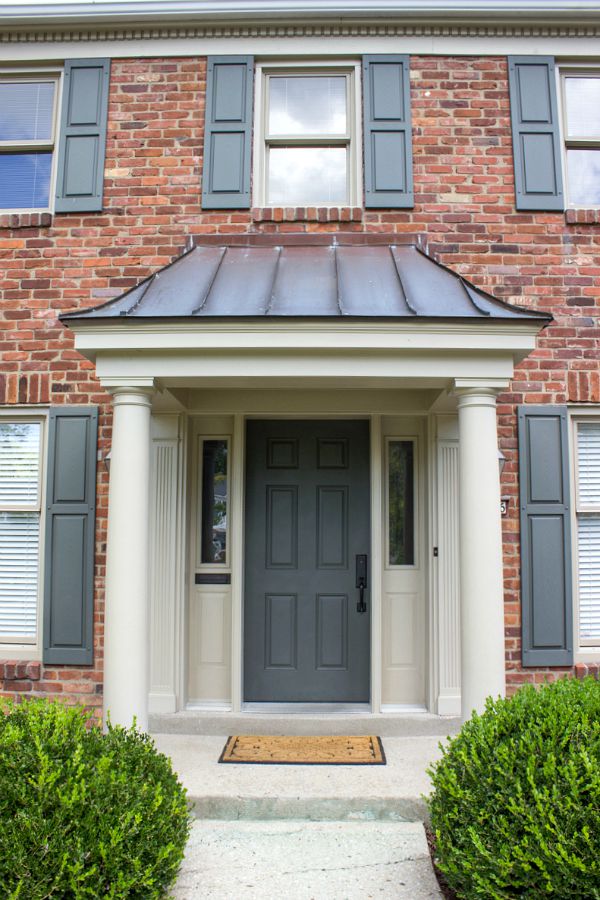 Copper covered portico