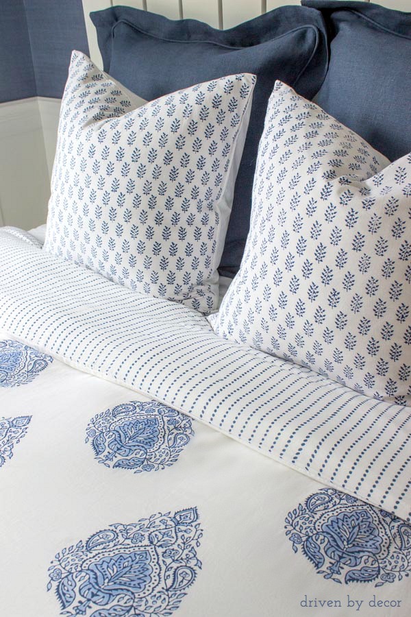 Beautiful handblocked bedding from Kalyana Textiles