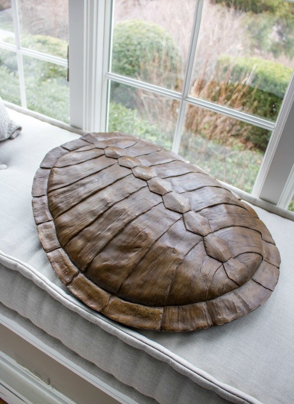 Huge faux turtle shell from HomeGoods!