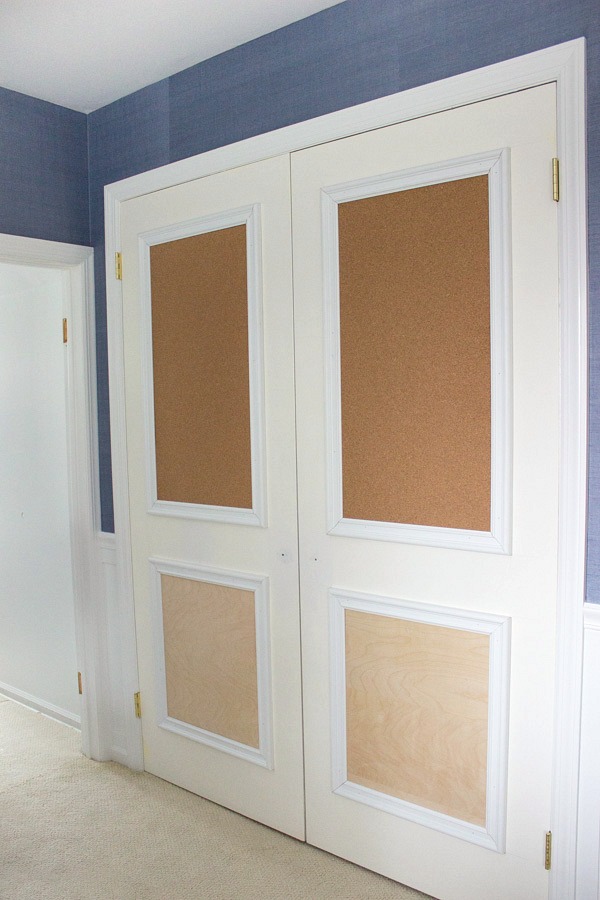 In-progress transformation of closet doors!