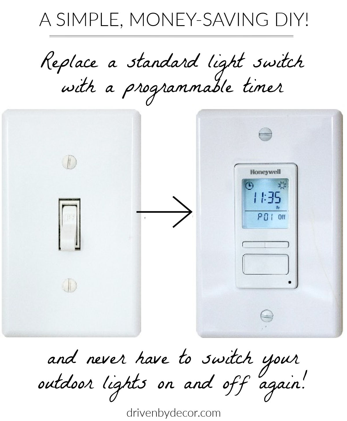 My favorite outdoor light timer - it's a must-have!