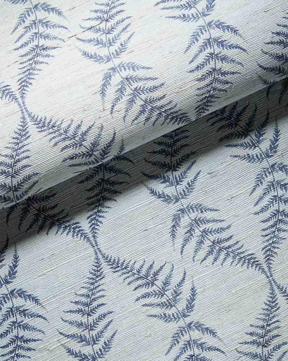 Patterned grasscloth wallpaper