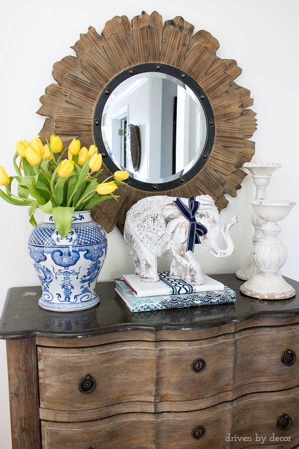 Foyer Decor Wood Sunburst Mirror Foyer Decor Wood Sunburst Mirror