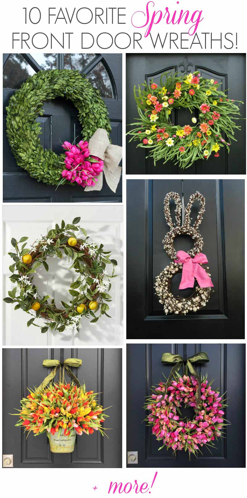 Favorite Spring Wreaths 10 Spring Door Wreaths You Ll Love