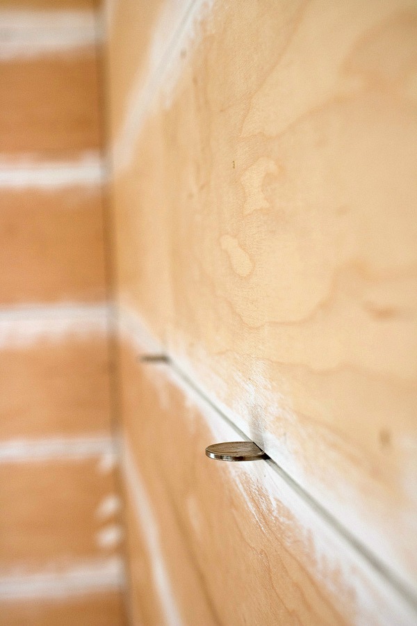 One Room Challenge Week 2 A Start to the Shiplap, Nail Filling Nightmare, & Glam Closet Plans