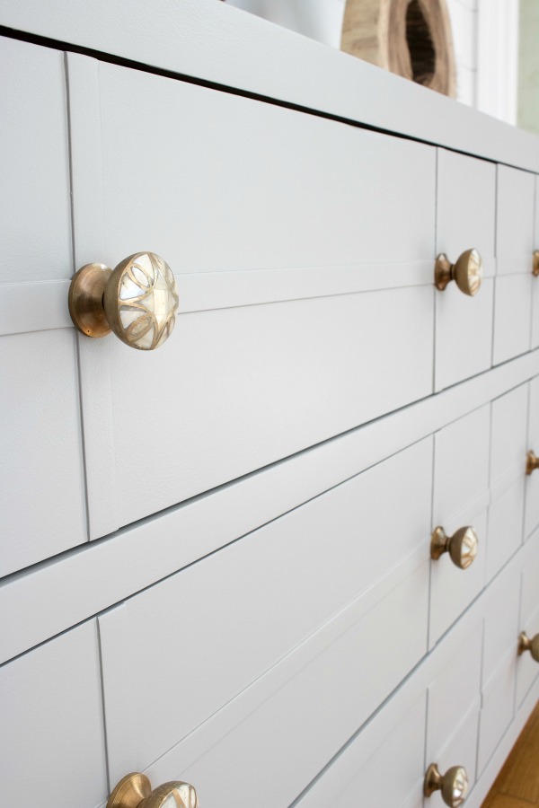 Bedroom dresser painted in Farrow & Ball's Worsted