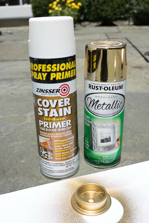 How to spray plastic or metal gold - my favorite products and tips!