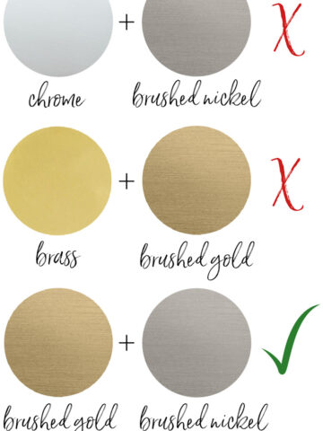 Using mixed metals in your home - so many great tips in this post!